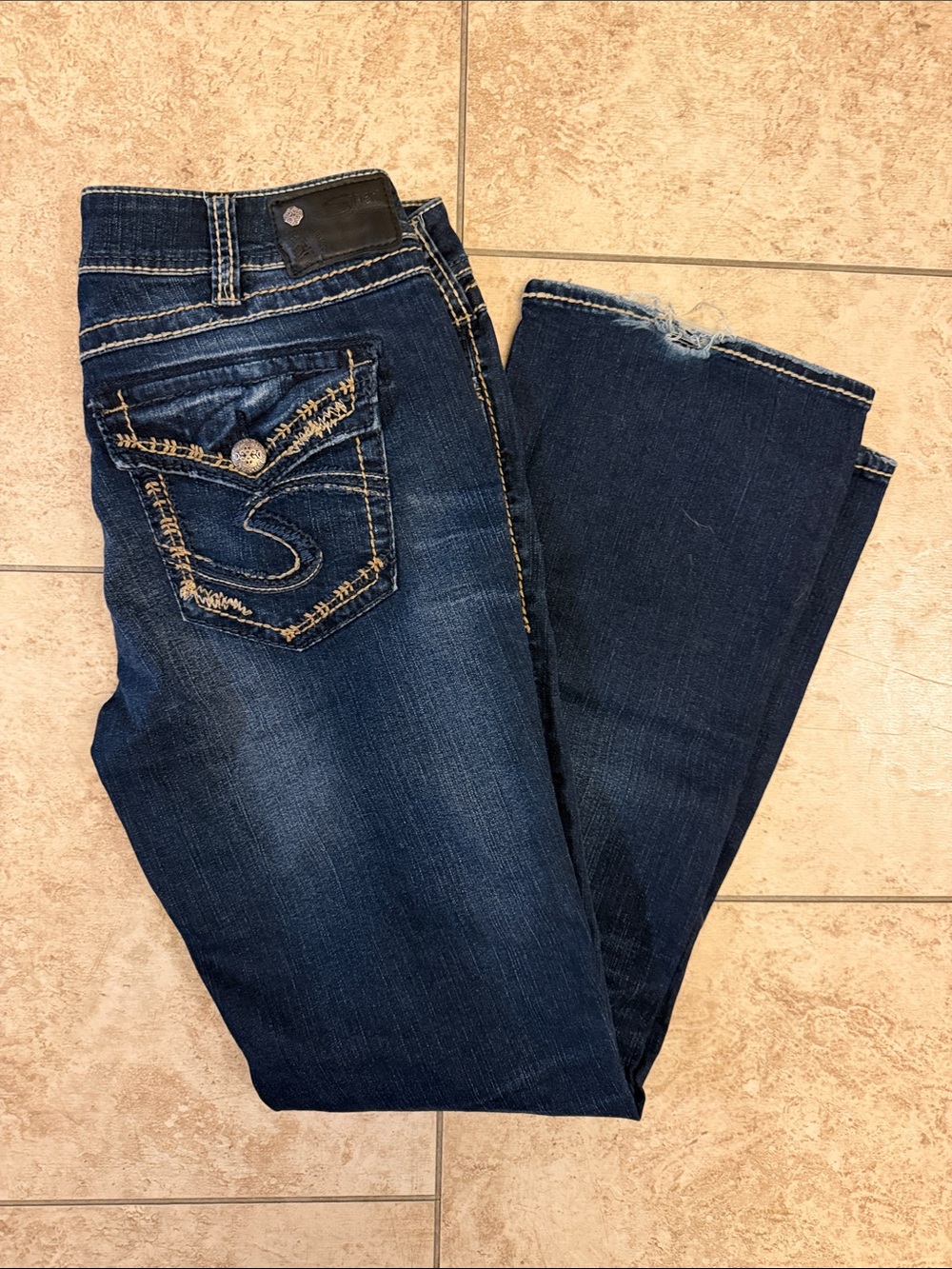 Women's silver jeans size 32x31